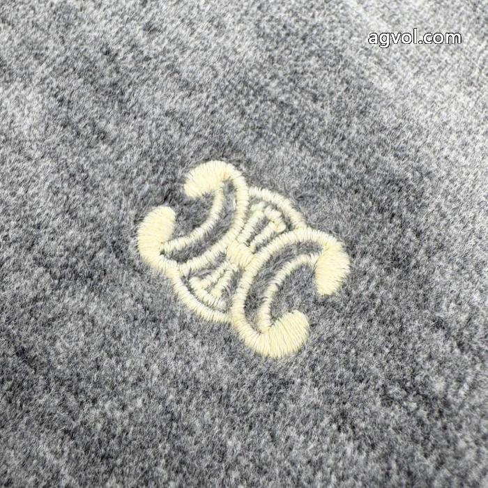 Celineの新作大人気凱旋門刺繍ベルベットコート_0_1