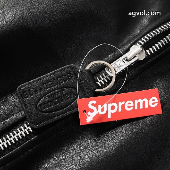 Supreme連名ロゴ刺繍布ファスナー連帽ジャケットTravis Scott同モデル_0_2