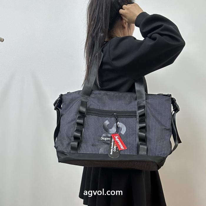 Supremeアルファベットトートバッグ斜めショルダーバッグチェック柄ショルダーバッグ_0_3