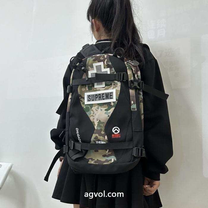 supreme連名北ショルダーバッグ高バージョンアウトドアリュック_0_4