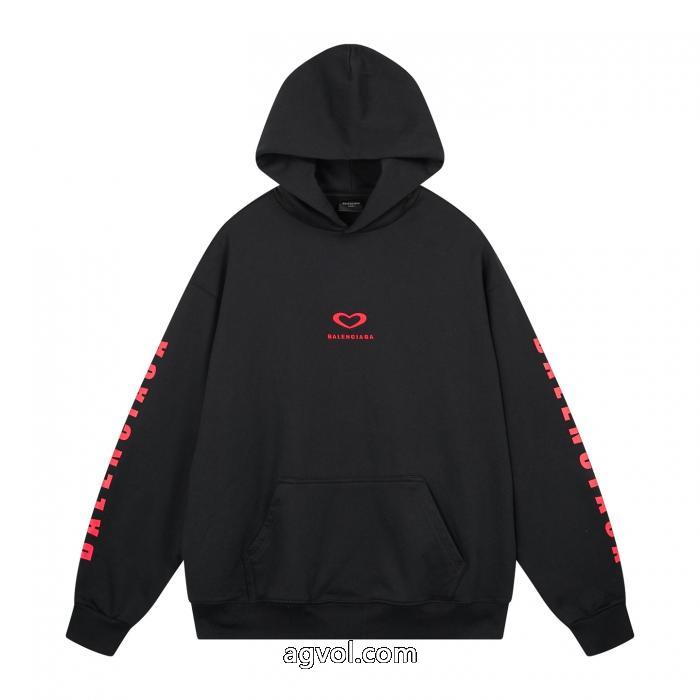 balenciagaハートロゴプリントのパーカー_0_0