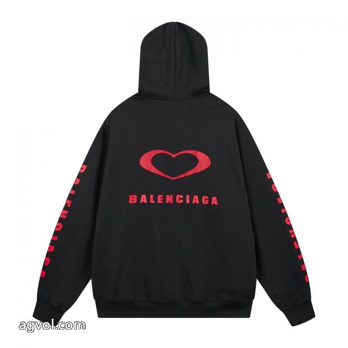 balenciagaハートロゴプリントのパーカー_0_1