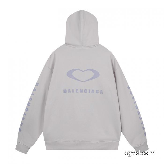 balenciagaハートロゴプリントのパーカー_0_3