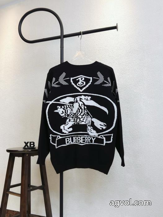 Burberryバーバリーバックウォーマーニットカーディガンセーターのコート_0_3