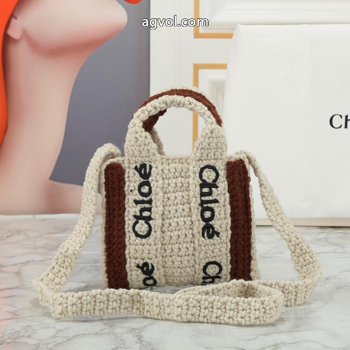 Chloeの最新爆金綿糸ショッピングバッグ_0_0
