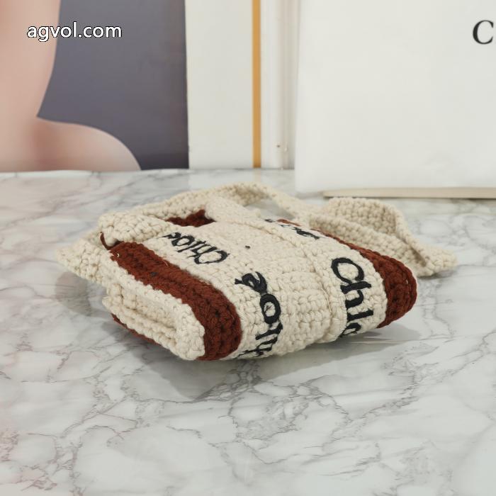 Chloeの最新爆金綿糸ショッピングバッグ_0_1