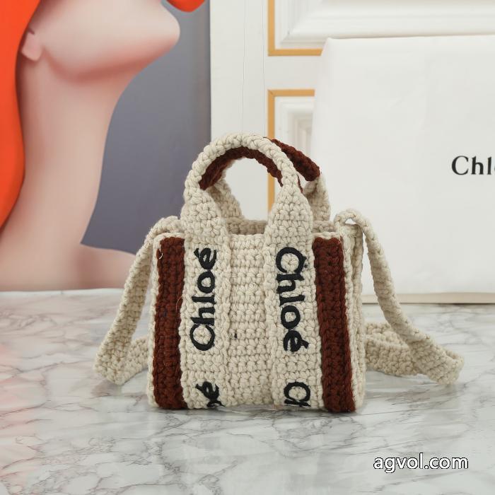 Chloeの最新爆金綿糸ショッピングバッグ_0_4