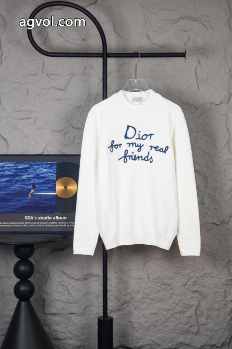 diorディオールCD新作刺繍ニットプルオーバークルーネックセーター_0_1