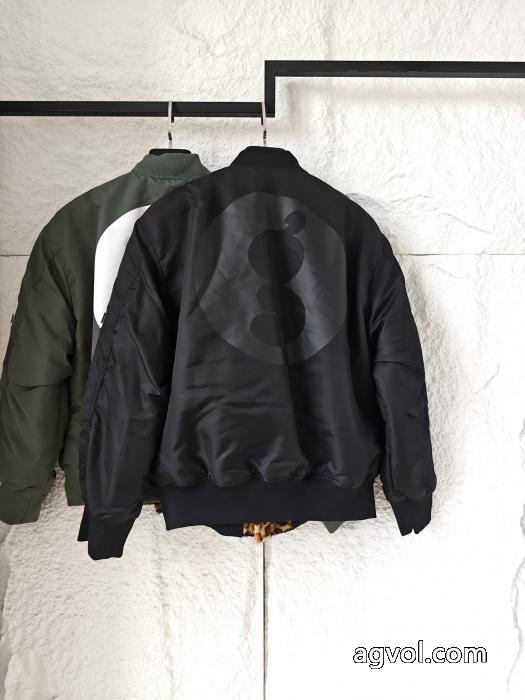 Supremeアップリケロゴ柄ジッパー開閉長袖ジャケットジャケット男女同型_0_1