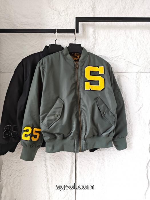 Supremeアップリケロゴ柄ジッパー開閉長袖ジャケットジャケット男女同型_0_2