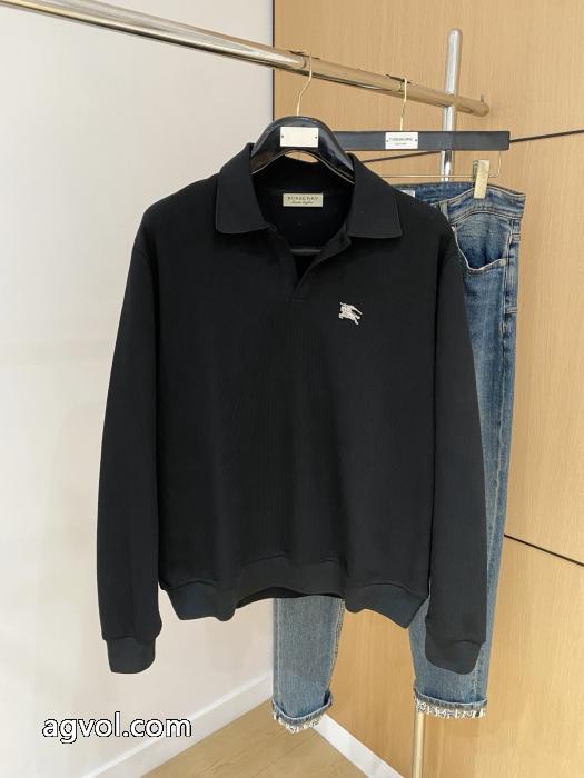 BURBERRY新作秋冬カジュアルニット開襟セーター_0_2