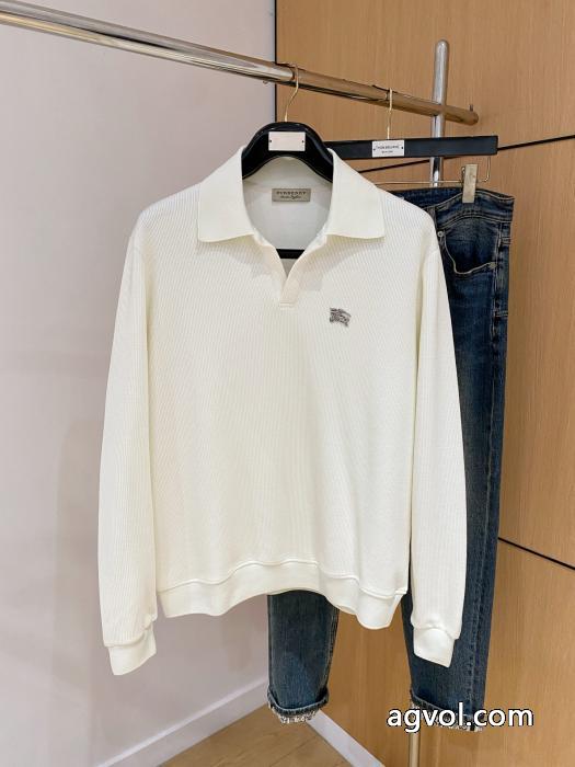 BURBERRY新作秋冬カジュアルニット開襟セーター_0_5