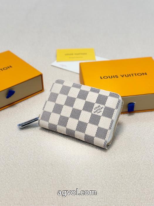 LOUIS VUITTONクロスファスナー小容量小銭入れ折りたたみ飛行機ケース_0_3