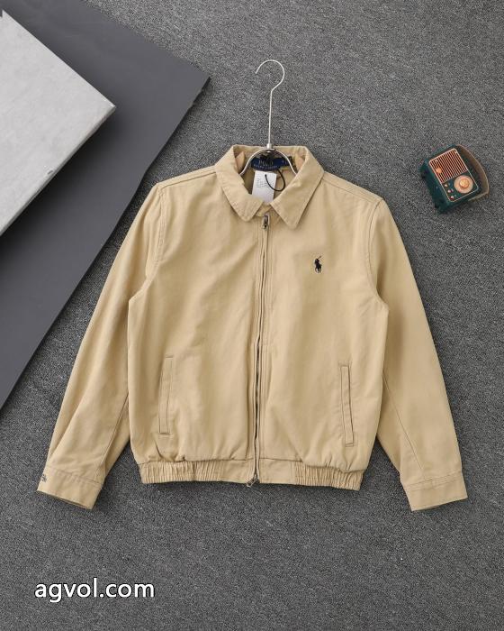 Polo Ralph Laurenクラシックな男女同型の老幹部ファスナージャケット（トップバージョン）_0_2