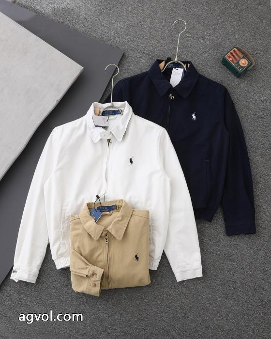Polo Ralph Laurenクラシックな男女同型の老幹部ファスナージャケット（トップバージョン）_0_4