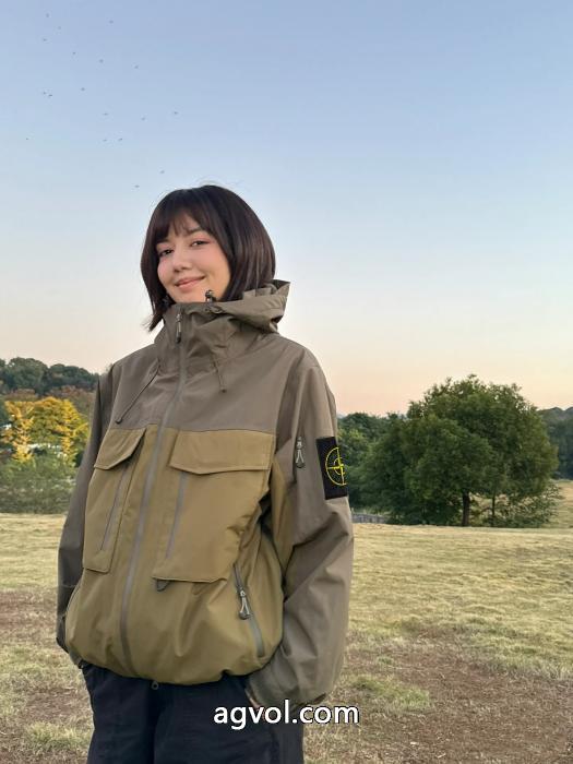 Stone Island 大きなポケットジョイントファスナーゆったりパンチコート_0_3