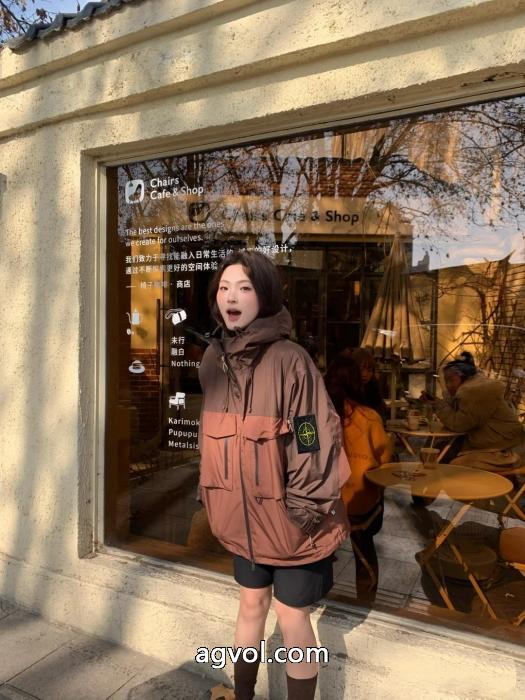 Stone Island 大きなポケットジョイントファスナーゆったりパンチコート_0_5
