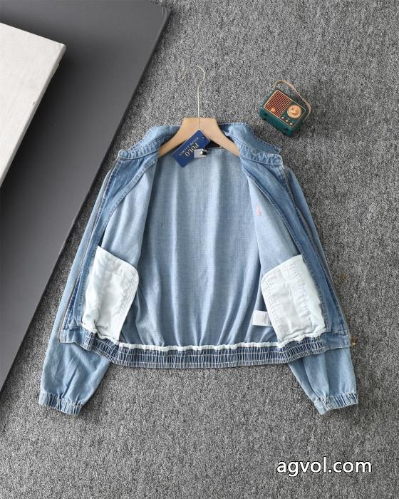 Polo Ralph Lauren春と秋の女性のデニムジャケット_0_4