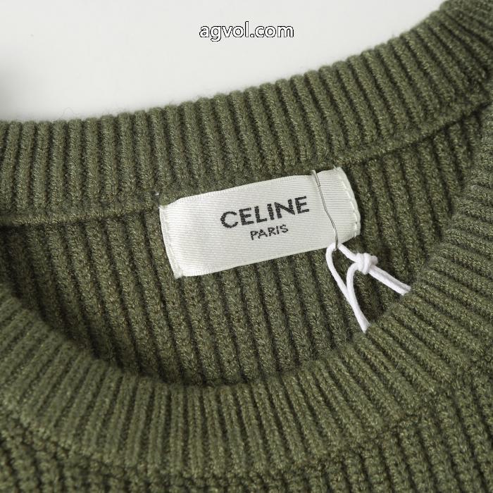 CELINEセリーヌ秋冬アルファベットクルーネックニットセーター_0_3
