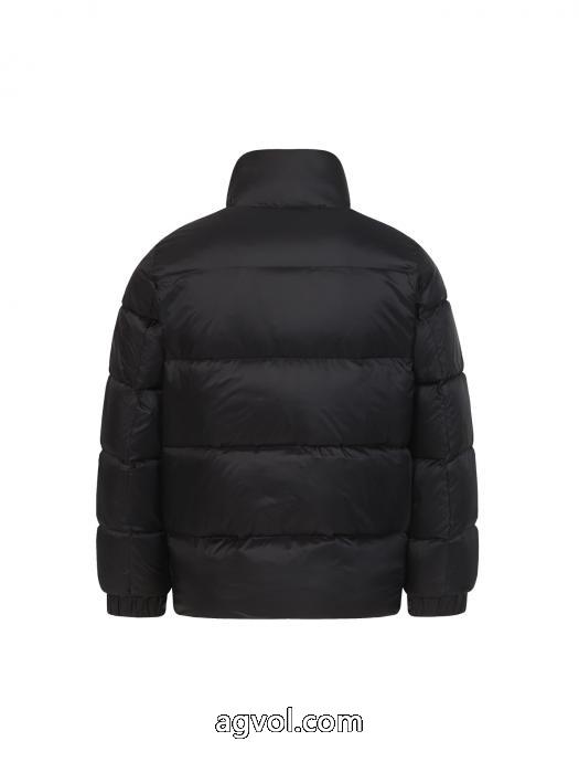 MONCLERマイクロラベル布ファスナースタンドカラーダウンジャケット_0_0