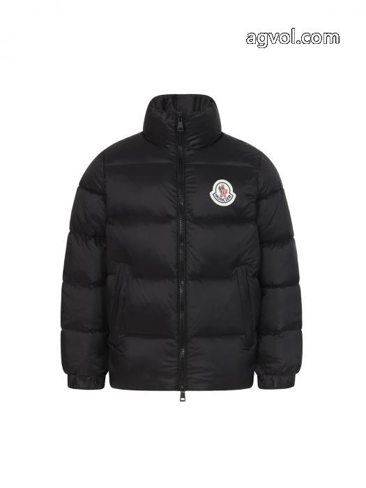 MONCLERマイクロラベル布ファスナースタンドカラーダウンジャケット_0_1