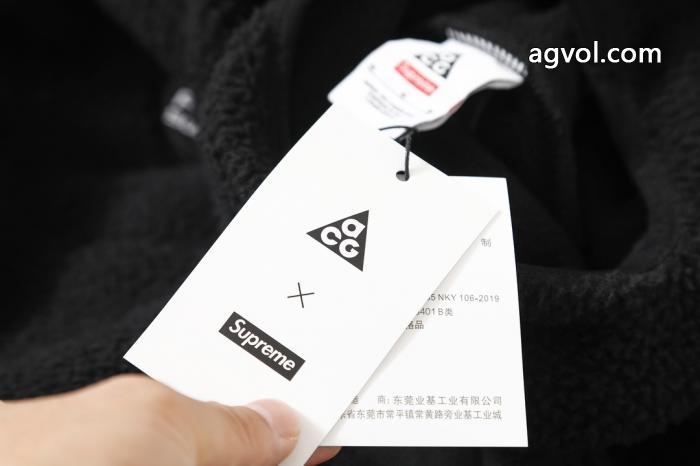 男女同型Supreme FW 22連名ACG Fleece Pulloverヘッド振り粒ダウン パーカー_0_2