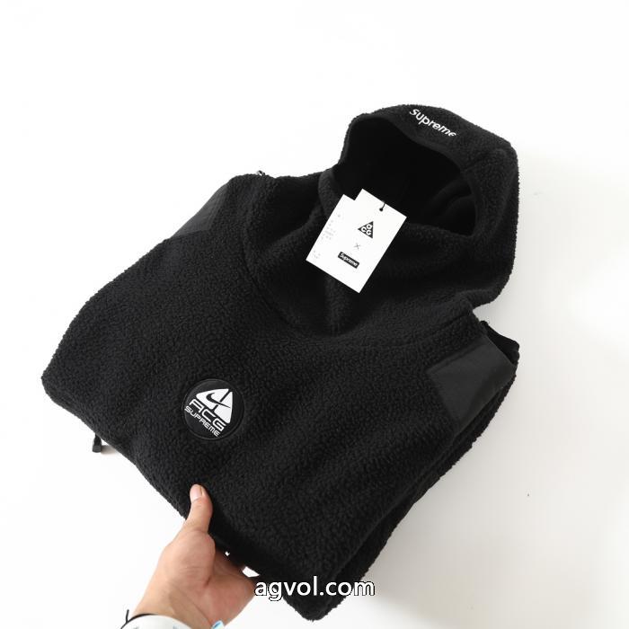 男女同型Supreme FW 22連名ACG Fleece Pulloverヘッド振り粒ダウン パーカー_0_4