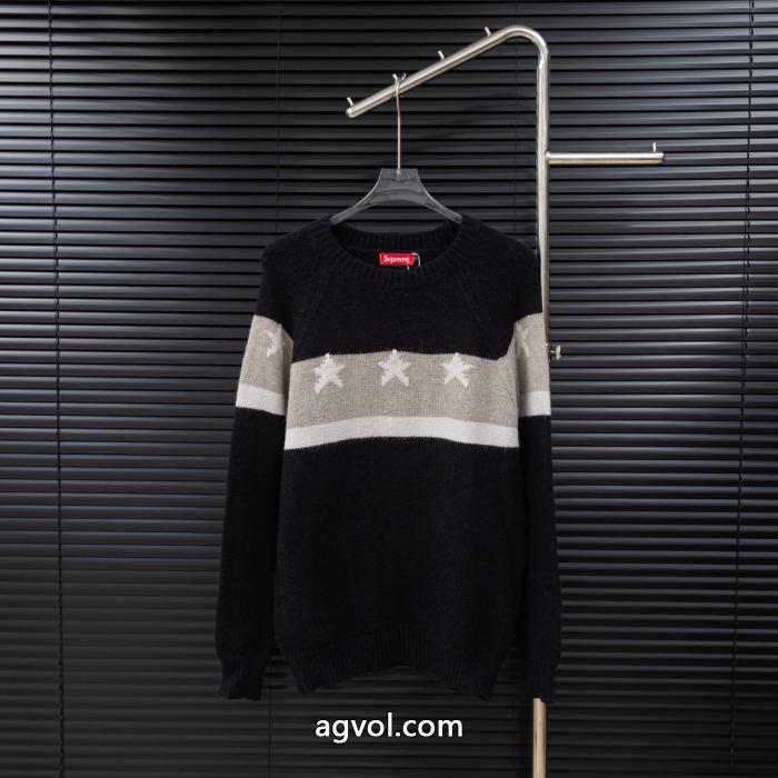 supremeペンタゴンキルティングニットロングセーター_0_0