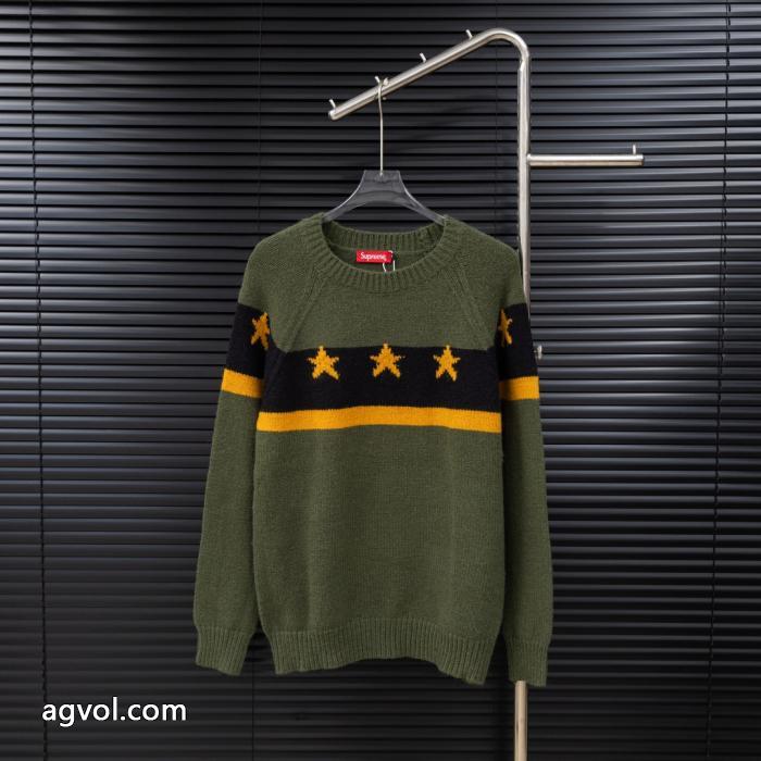 supremeペンタゴンキルティングニットロングセーター_0_1