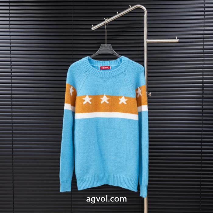 supremeペンタゴンキルティングニットロングセーター_0_2