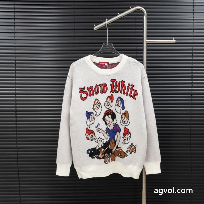 SUPREMEグリム童話白雪姫小人ニット長袖セーター_0_1