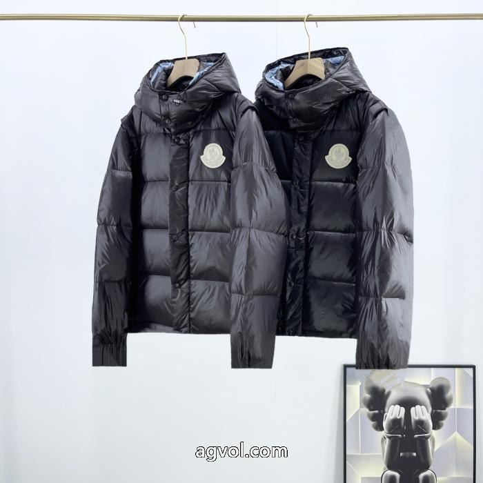 MONCLER秋冬の新作スキー取り外し可能な袖連帽ダウンジャケット_0_1