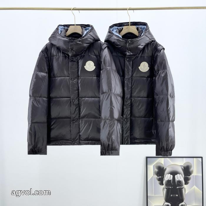 MONCLER秋冬の新作スキー取り外し可能な袖連帽ダウンジャケット_0_3