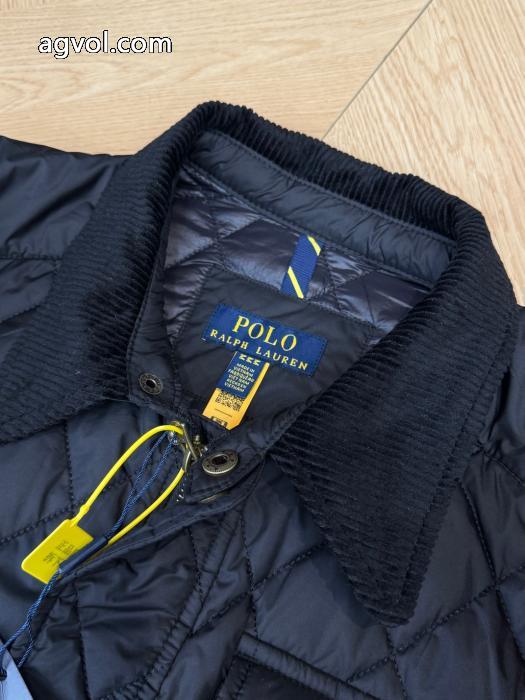 Ralph Lauren定番のオールドマネー風スタッズ菱格レトロコットンジャケット_0_4