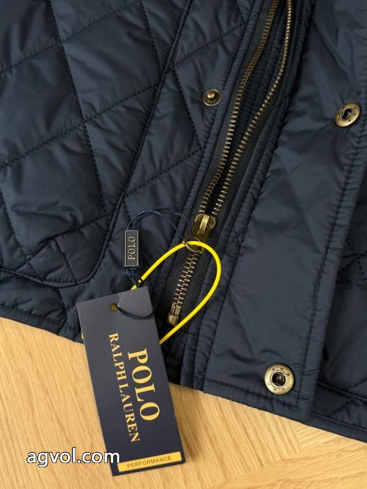 Ralph Lauren定番のオールドマネー風スタッズ菱格レトロコットンジャケット_0_5