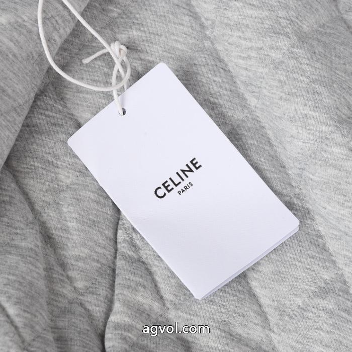 Celine23FWキャップ付き野球ジャケット綿入れの服_0_3