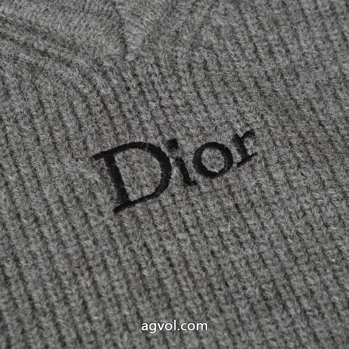 diorアルファベットロゴVネックニットセーター_0_4