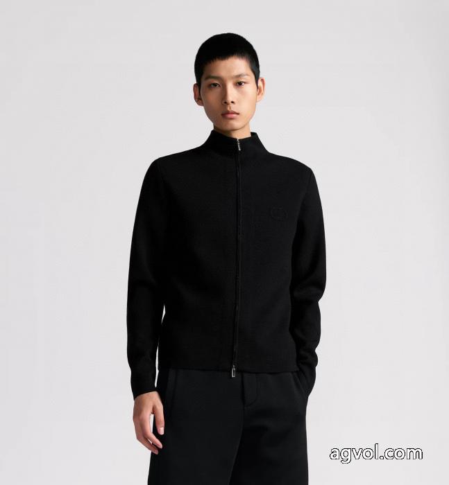 DiorCDアルファベットの新しい毛織物コート_0_5