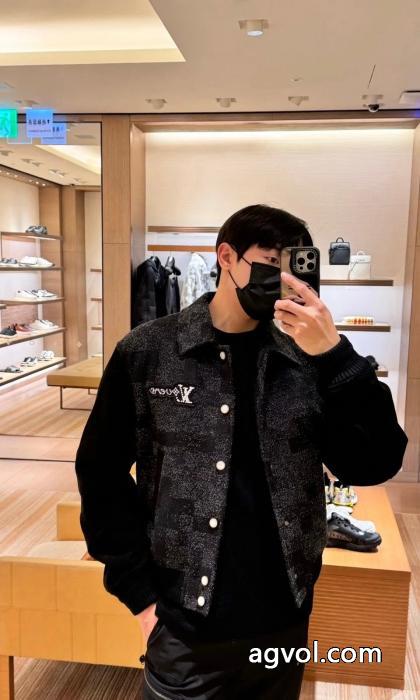 LOUIS VUITTON 25 SSピンボード野球ウェアジャケット_0_3