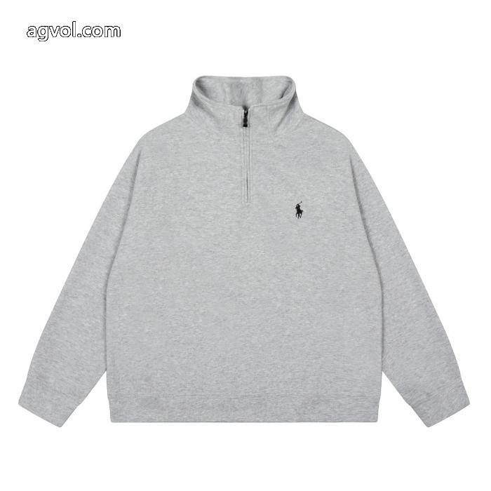 Ralph Lauren定番ポニー刺繍ハーフジッパー開襟POLOパーカー_0_0