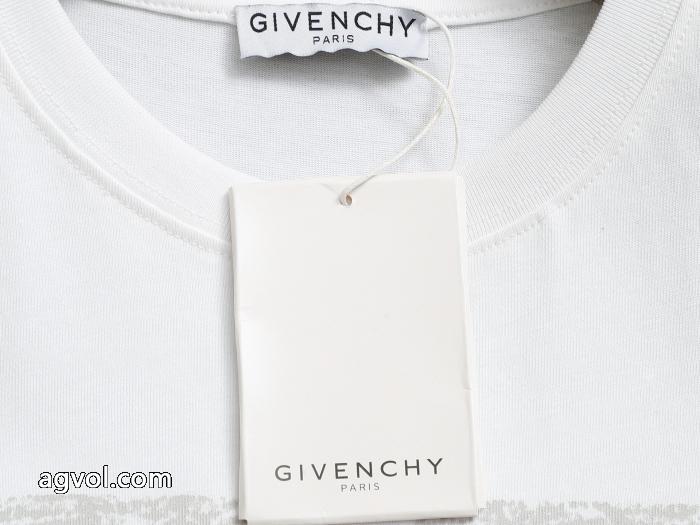 GIVENCHYセイコー透かしプリント半袖Tシャツ男女同型_0_0