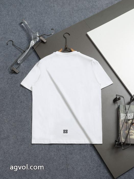 GIVENCHYセイコー透かしプリント半袖Tシャツ男女同型_0_2