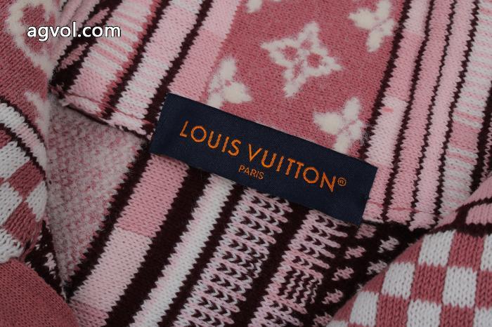 LOUIS VUITTON25SSヘッダーハーフジッパー変則ジャカードセーターコート_0_3