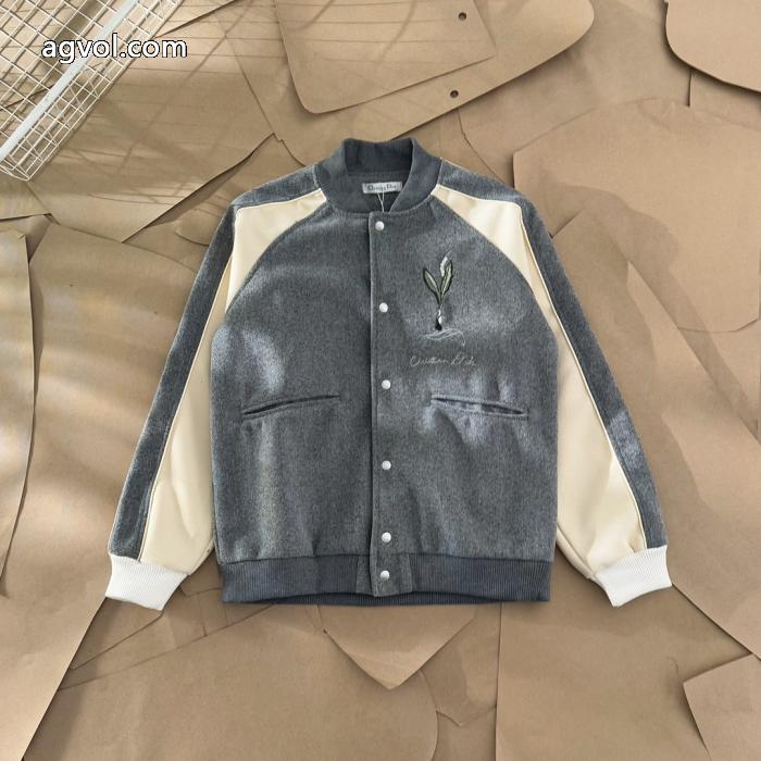 DIOR25ss新作胸元すずらん野球ウエアジャケット_0_3