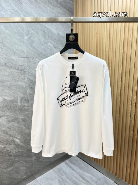 最新ルック 今だけSALE 魅力的なDolce&Gabbanaスーパー コピー ブランド 通販長袖Tシャツ_0_2