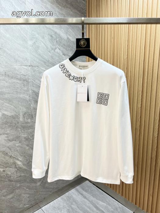 GIVENCHY着回し力抜群大人気 2025最新入荷 清潔感の高い新品スーパー コピー ブランド 専門店長袖Tシャツ_0_2