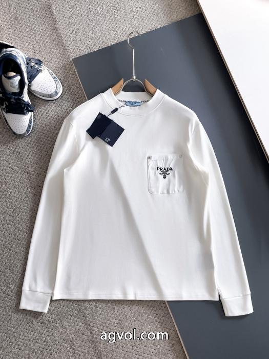 長袖Tシャツプラダブランド コピー 販売 店今流行 稀少*新品 2025限定新作_0_0