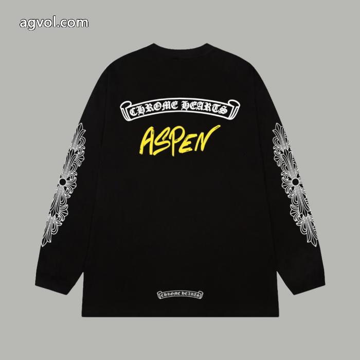 長袖Tシャツブランド 通販 激安大人気セール HOT新品 風通しの良いフレアCHROME HEARTS_0_2