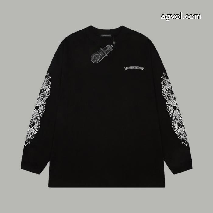 長袖Tシャツブランド 通販 激安大人気セール HOT新品 風通しの良いフレアCHROME HEARTS_0_3