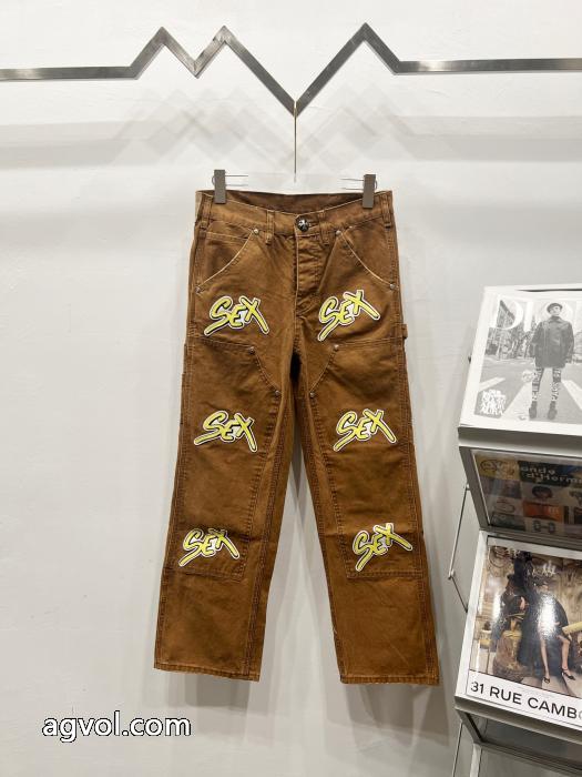 ジーンズ偽物 ブランド 激安2025年秋冬のトレンドアイテム 欧米韓流 完売必須CHROME HEARTS_0_1